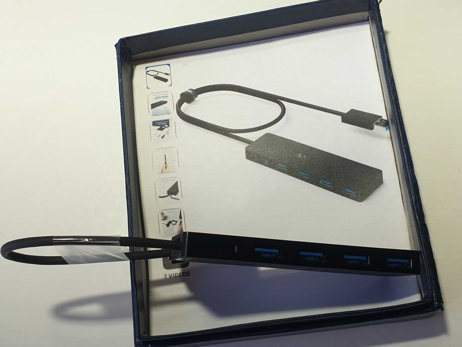 Anker 4 port usb 3.0 ultra slim data hub  a7516  5 Гбіт/с