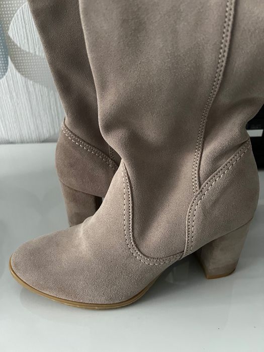 Kozaki damskie skórzane r. 38