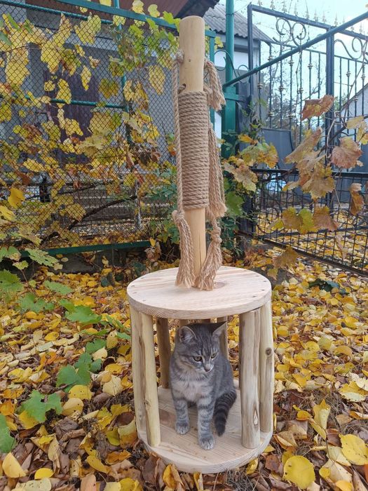 Кігтеточка, дряпка, котяче дерево, ігрова зона для вашого улюбленця