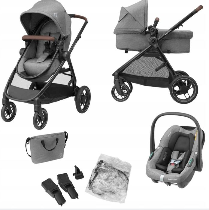Lekki wózek Maxi-Cosi Zelia S Trio, wózek gratis baza isofixk