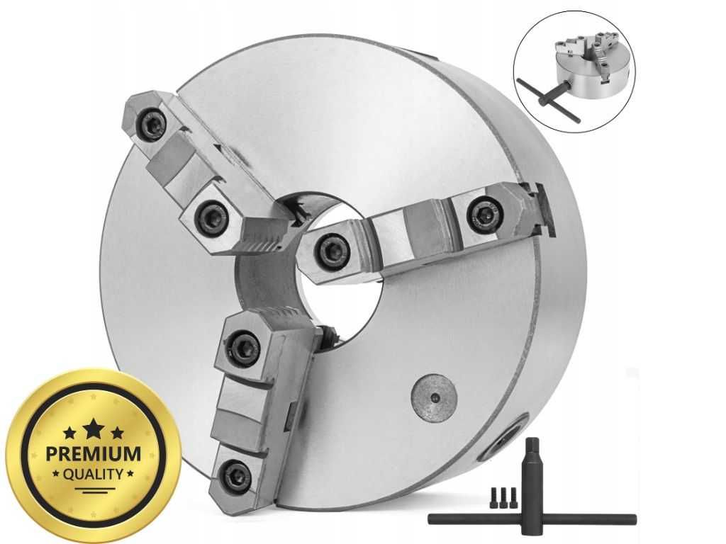 UCHWYT TOKARSKI 3 Szczękowy 100 mm Stal Hartowana Samocentrowanie