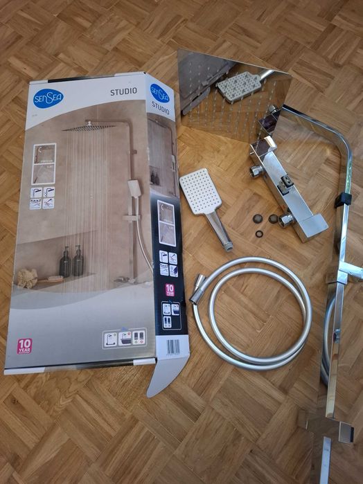 Kolumna prysznicowa z termostatem chrom Studio Sensea