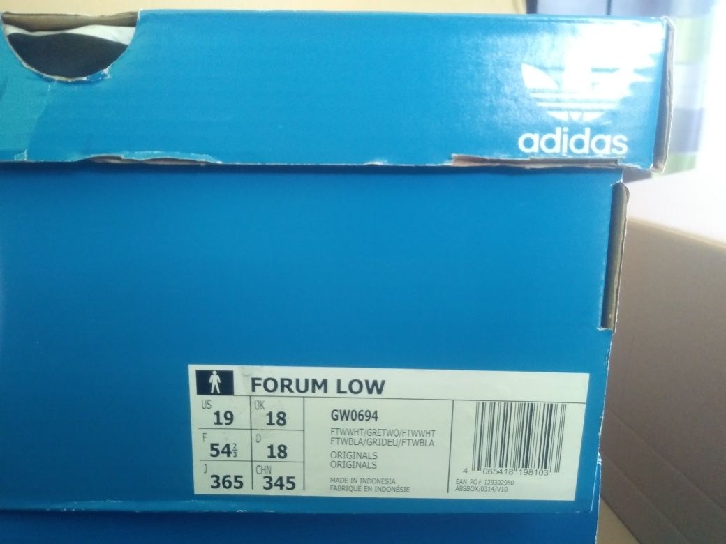 Buty adidas forum low rozm.54 2/3 (36,5 cm.)