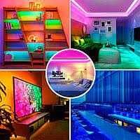 Комплект світлодіодна стрічка лента 5050 LED 5метр USB різнокольорова