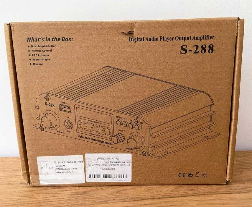 Amplificador S-288 - Digital Audio Player Output Amplifier