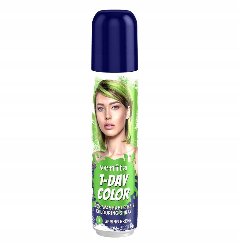 Venita Spray Koloryzujący Do Włosów Zielony 1-Day
