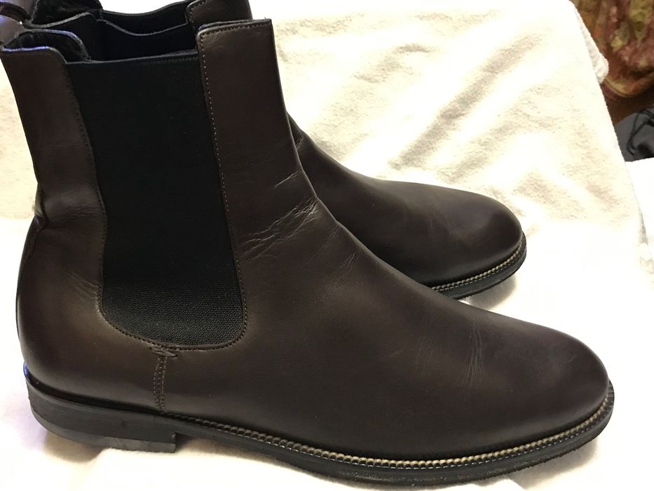 Сапоги кожаные GUCCI оригинал  мужские 42.5 размер