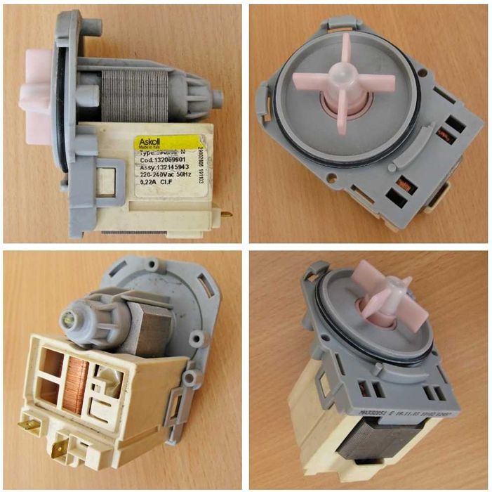 Насос (зливна помпа) Askoll M290889N у зборі пральної машини Zanussi