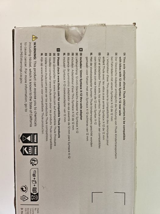 Adapter do przyczepki rowerowe thru-axle THULE M12x1.0