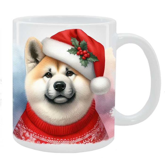 Świąteczny Kubek Akita - różne maści, dużo wzorów w ofercie, wys24h