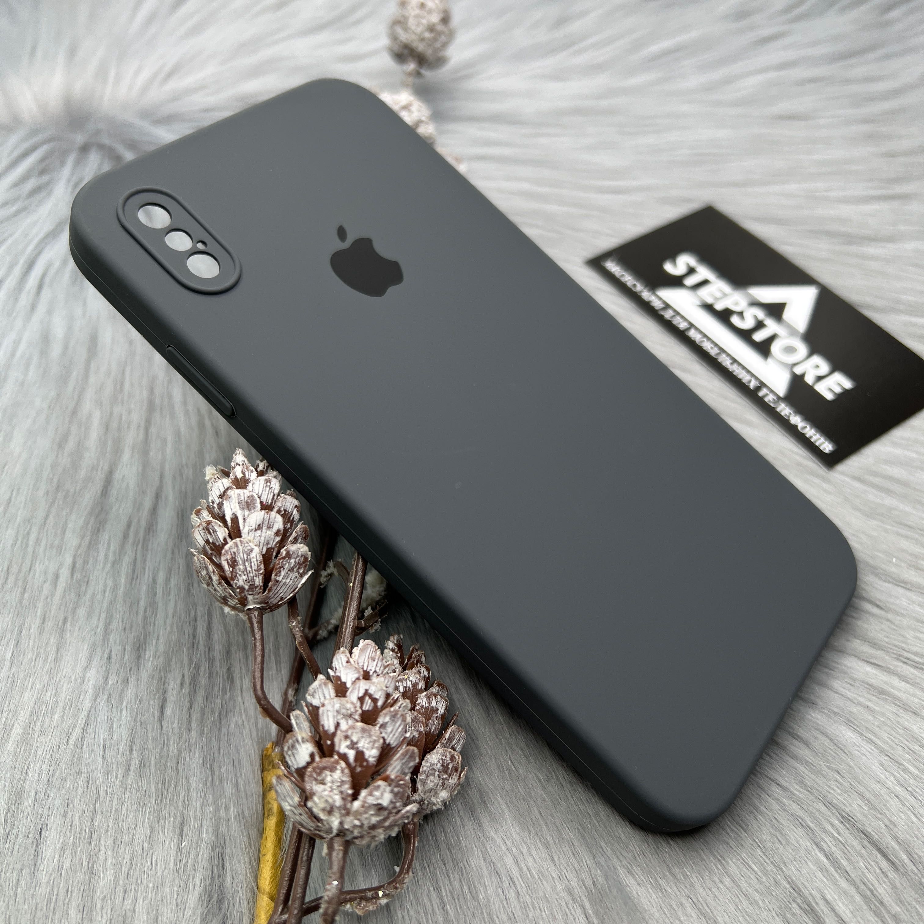 Чехол квадратный Silicone Case Iphone Xs Max Full Square закрыт низ