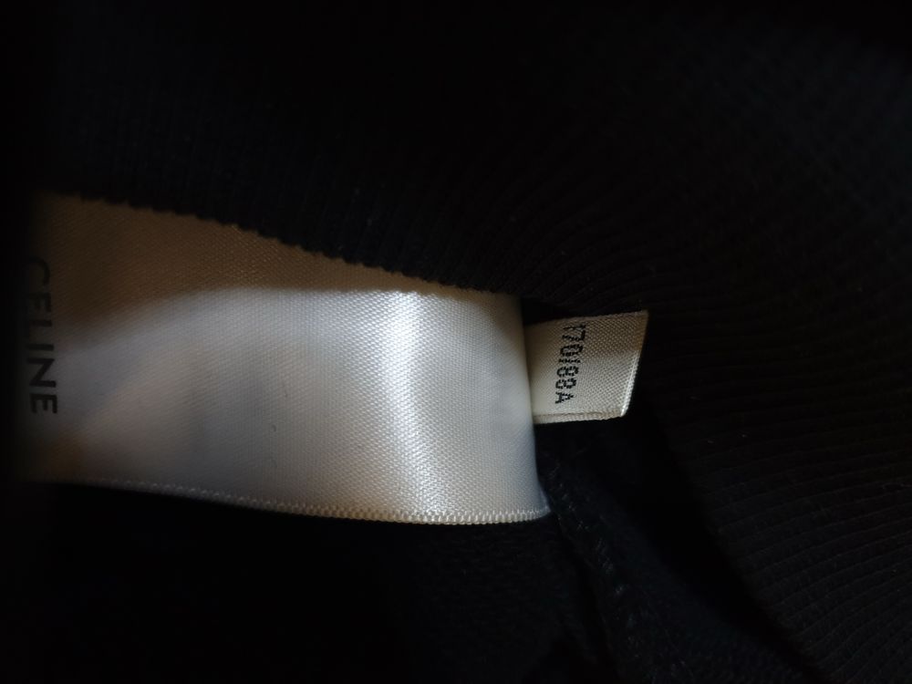 Celine Drawstrings Hoodie Black