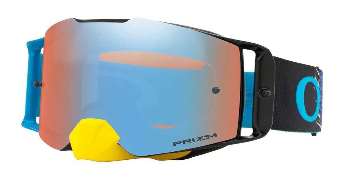 Gogle Oakley Front Line MX Dissolve Yellow Blue PRIZM Sapphire atv dh