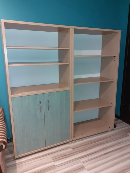 Regał z szafką + szafka z pułkami