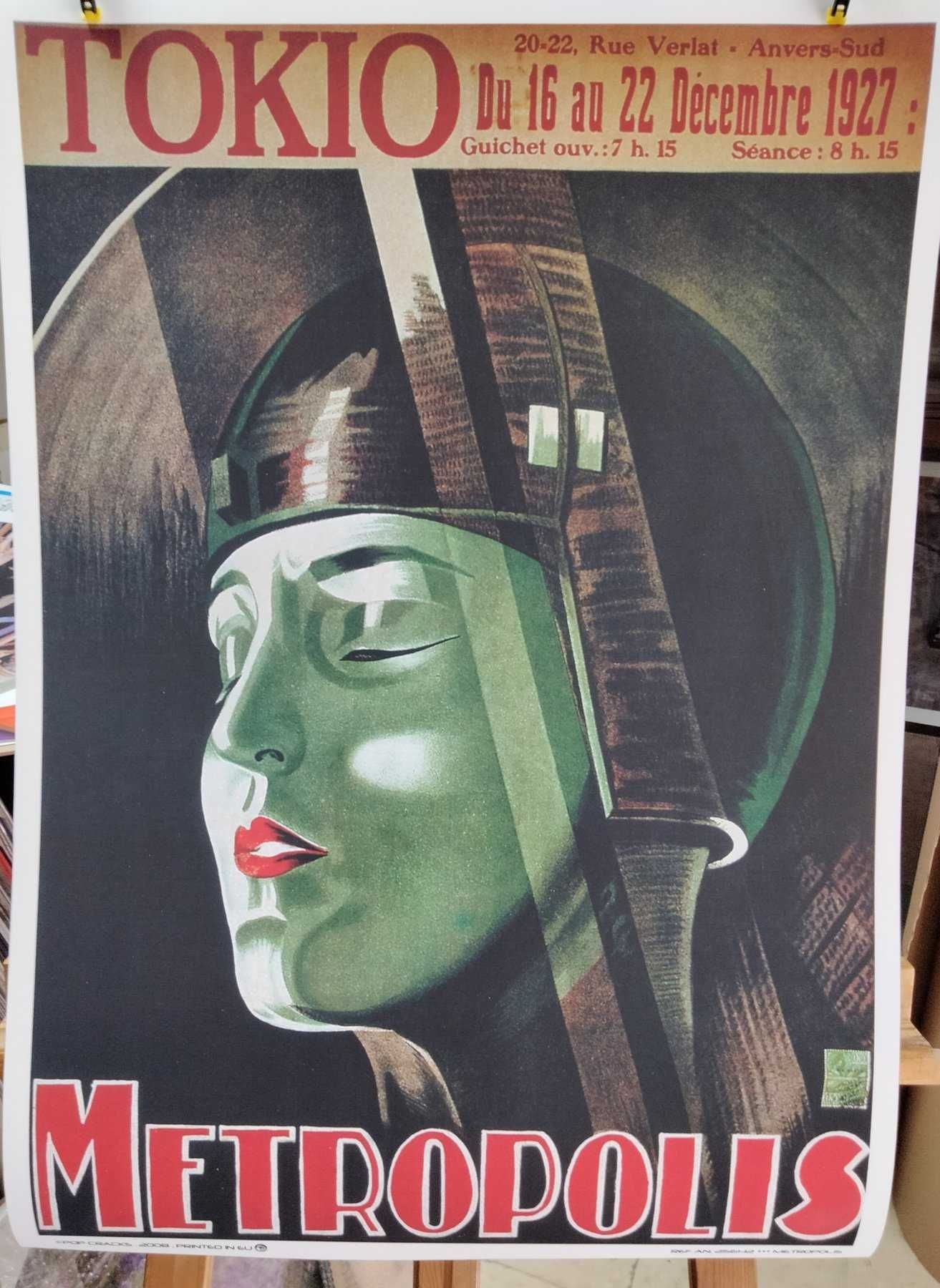 Poster  Metropolis de Fritz Lang  (TOKIO - 1927) art déco