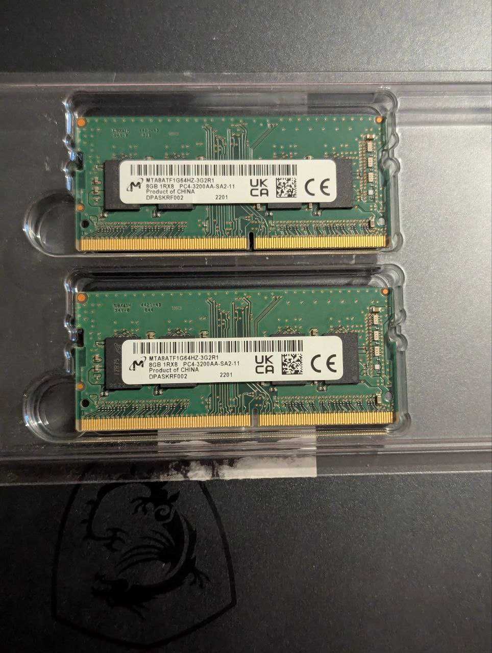 Оперативна пам'ять DDR 4, 2x16, 3200 mhz