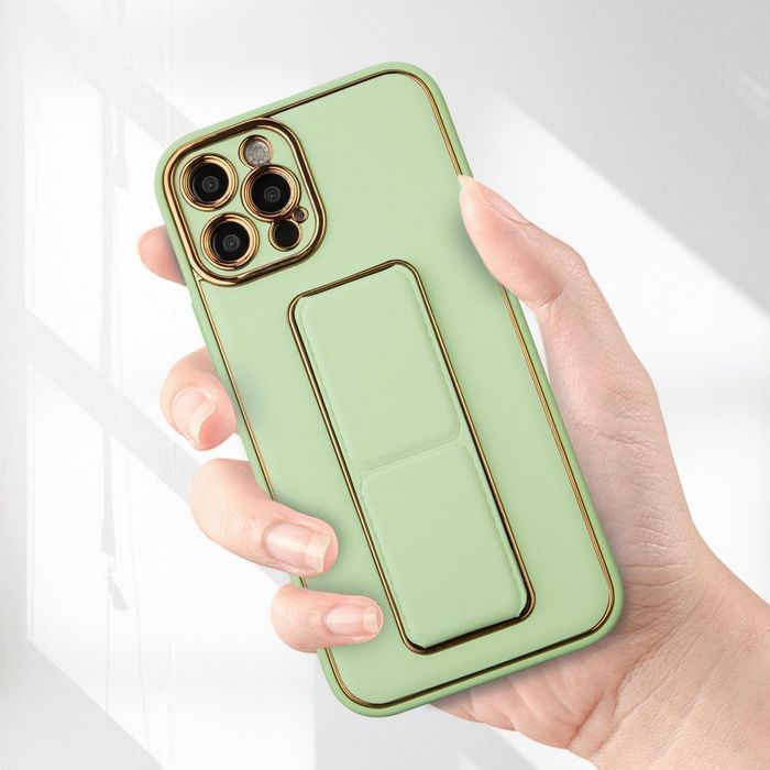 New Kickstand Case Etui Do Iphone 13 Pro Max Z Podstawką Niebieski