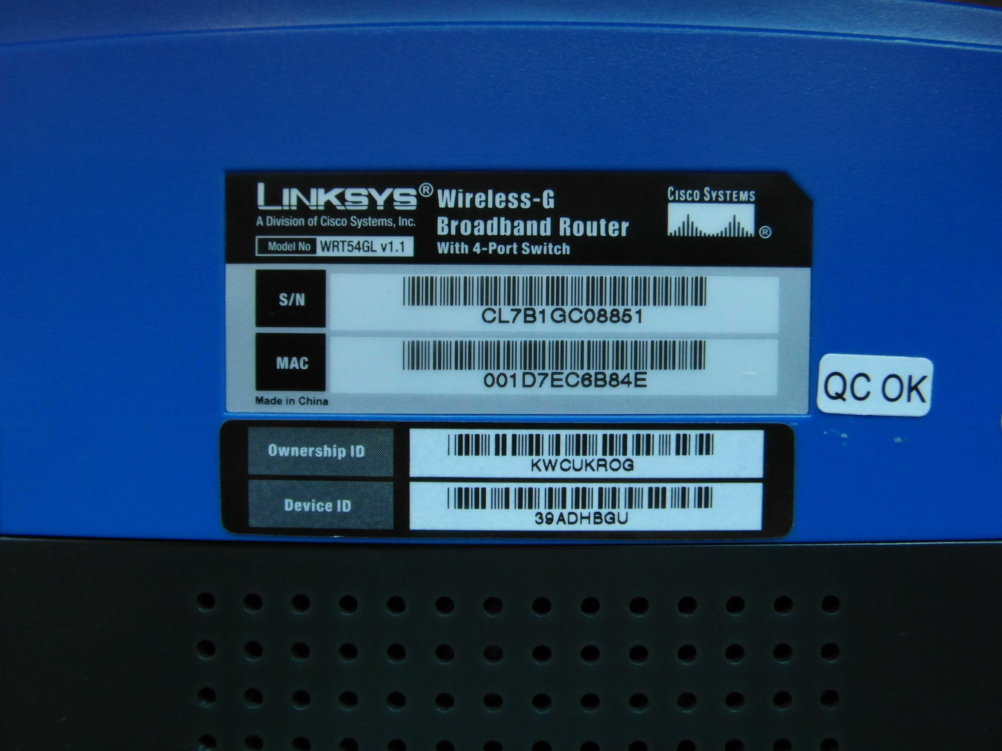Router wi fi Linksys