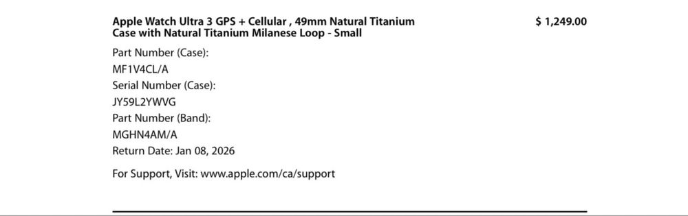 Apple 49mm Titanium Milanese Loop