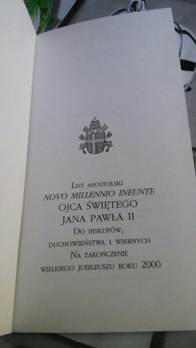 Novo millennio ineunte list apostolski Ojca Świętego Jana Pawła II