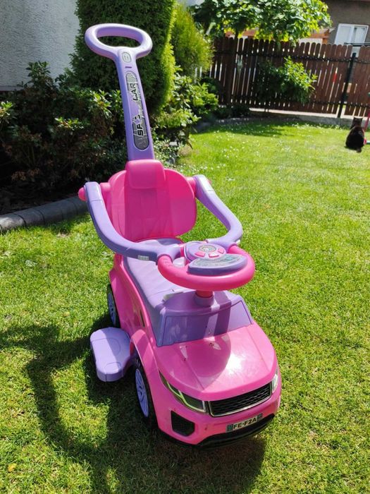 jeździk chodzik pchacz dla dziewczynki różowy