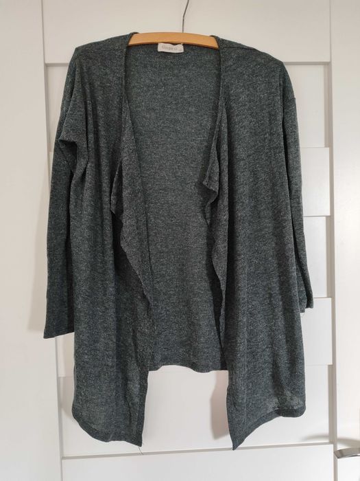 Ciemno szara narzutka długi rękaw 15% rayon Ginger G 38 40 42