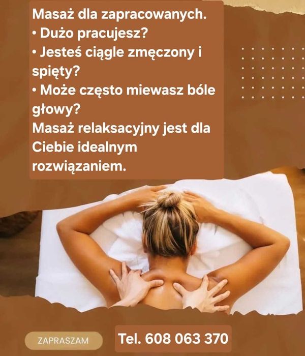 Profesjonalny masaż! Gabinet Busko-Zdrój! Dojazd gmina Busko, Pińczów!