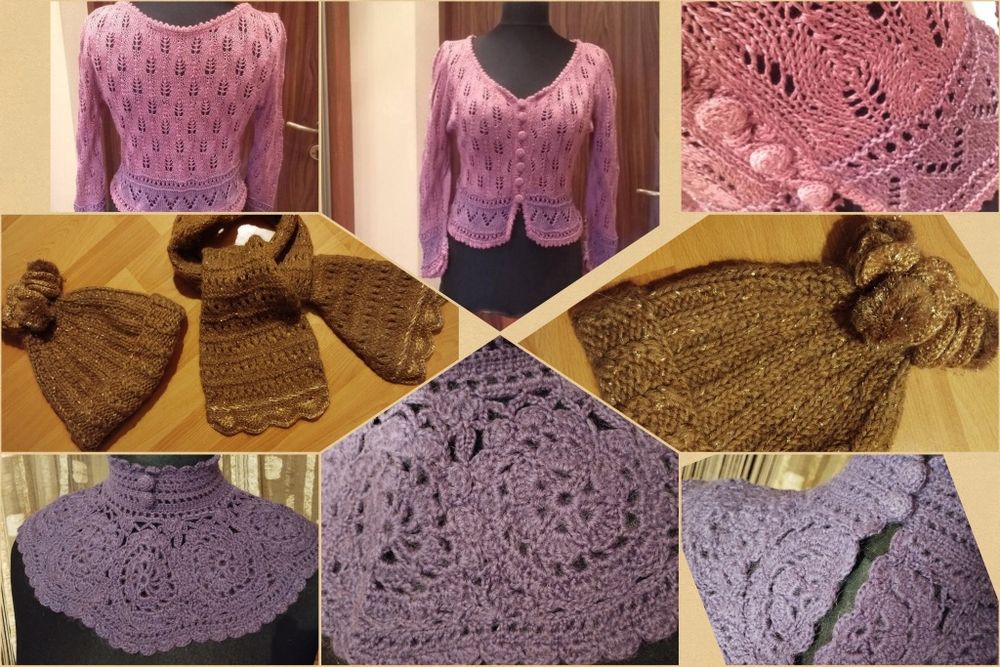 Крафтовые вязаные изделия
