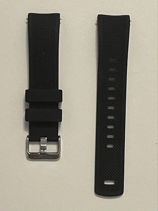 Silikonowy pasek do zegarka Fullmosa czarny 22mm uniwersalny