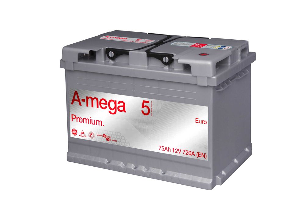 Akumulator Amega 75 Ah 720 A PREMIUM M5