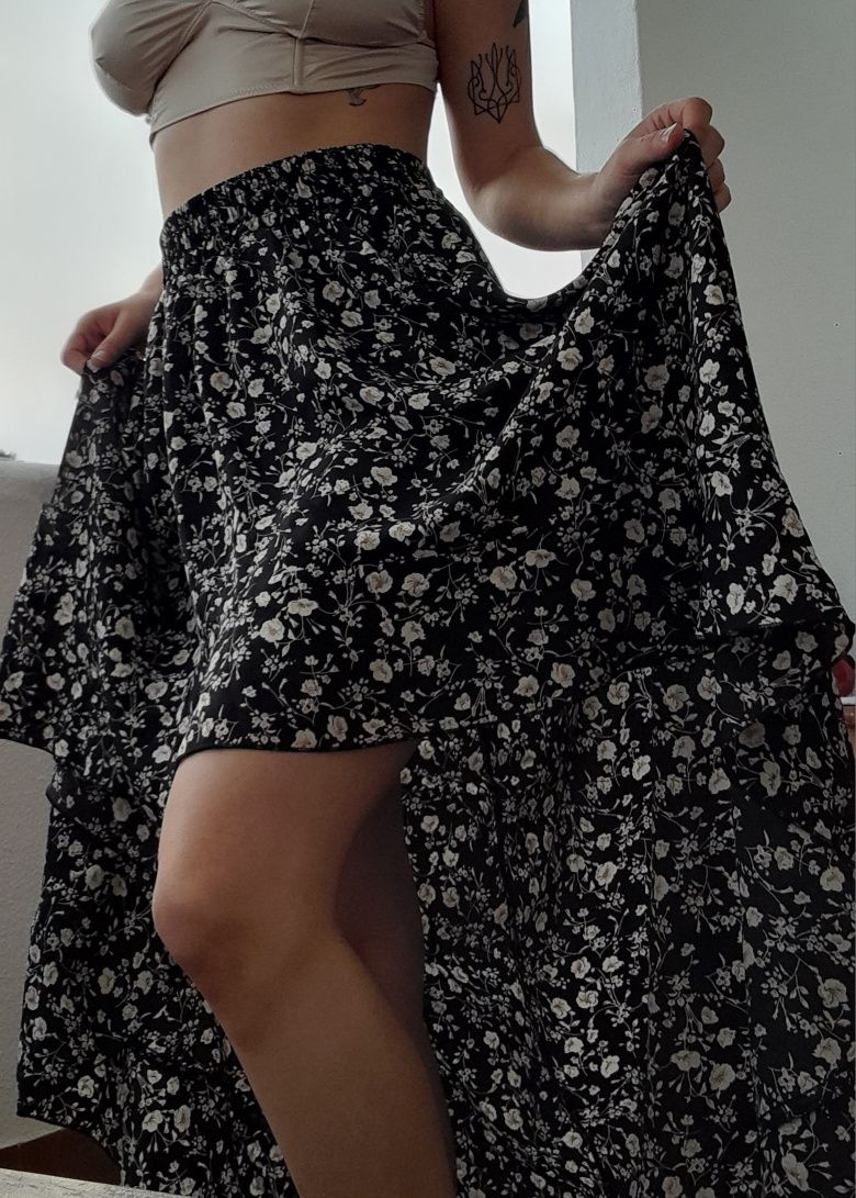Saia longa com estampado