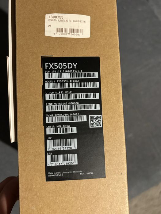 Laptop Asus TUF Gaming FX505DY - mocny laptop w dobrej cenie