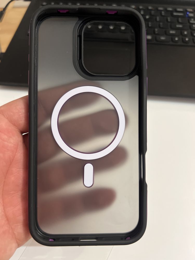 Etui Neo Magsafe iPhone 16 Pro Max + szkło ochronne