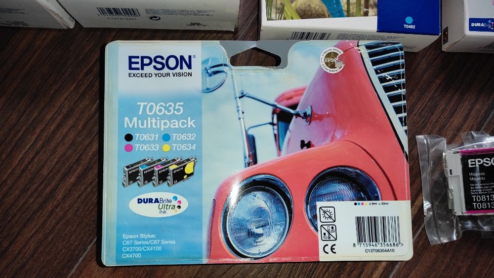 Картридж Epson TO812, 813, 924, 923, 922, TO36, 37, TO631