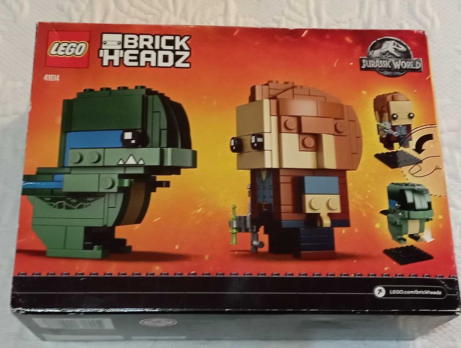 lego brickheadz jurassic world 41614 owen & blue selado
