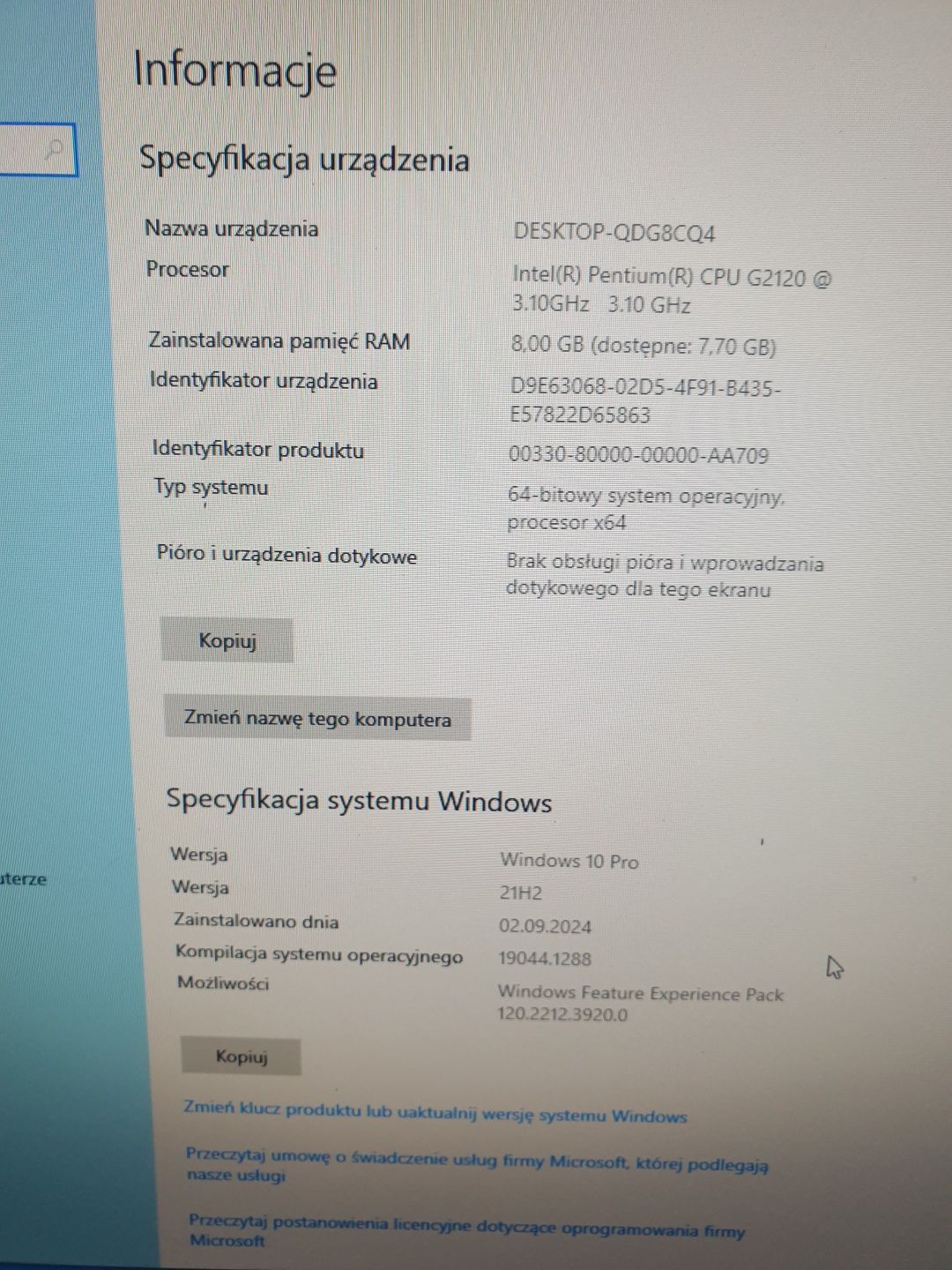 Fujitsu esprimo p410 Ssd 120gb Win10