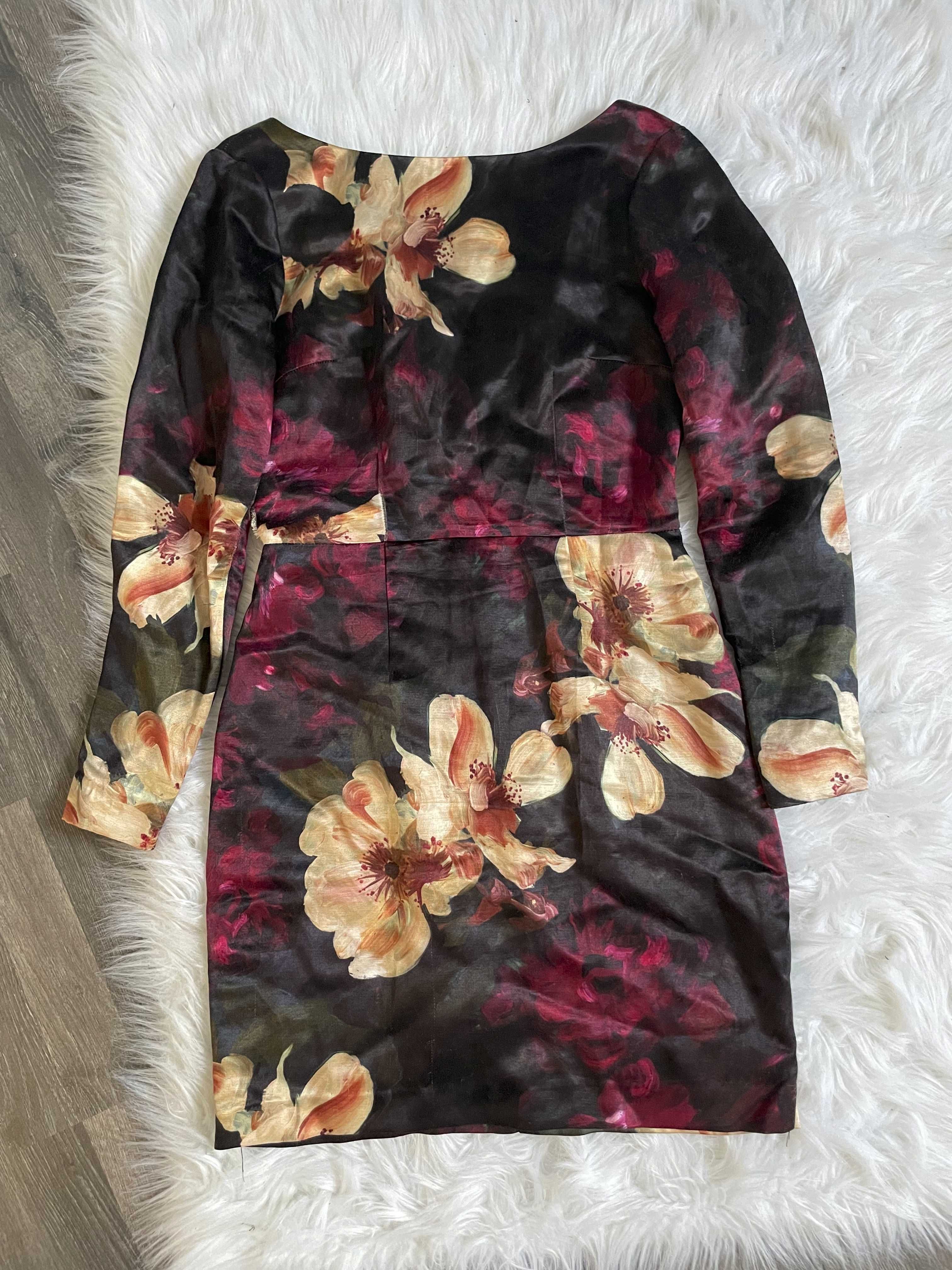 H&M Conscious Collection Sukienka w Kwiaty rozmiar 36