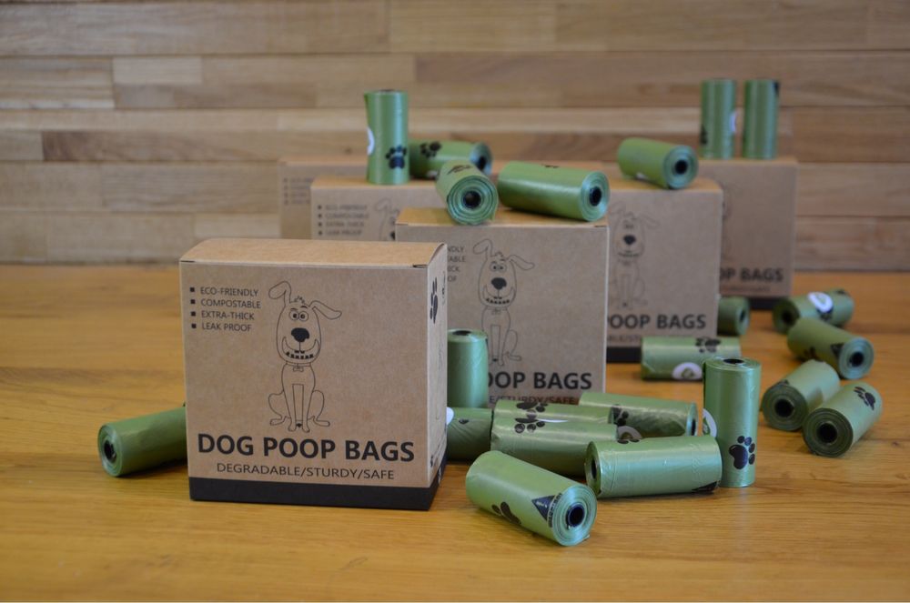Біорозкладні пакети для прибирання за собаками