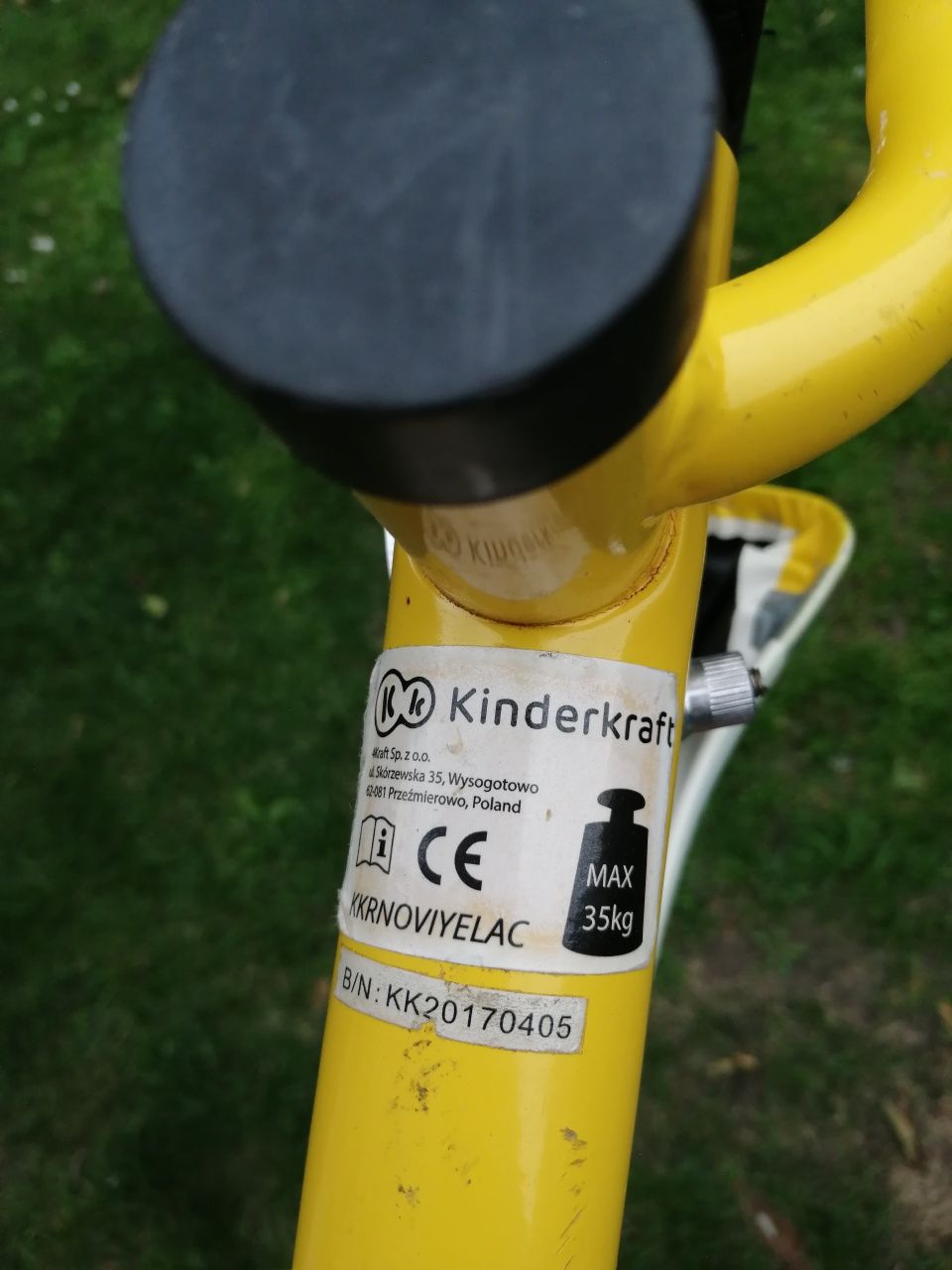 Rowerek biegowy Kinderkraft, pompowane koła, super stan
