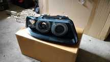 Audi A3 8l 00-03 lampy przednie black ringi nowe
