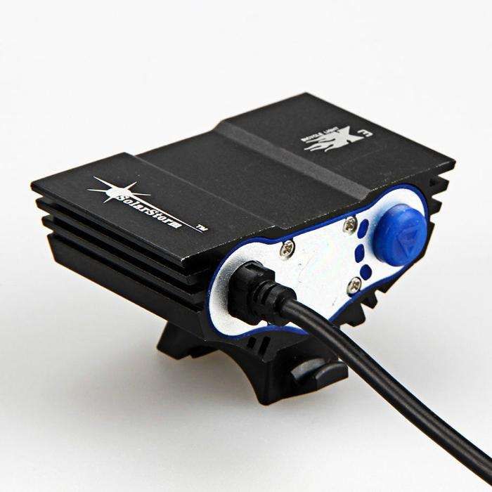 Luz led (Farol)  + bateria + carregador 12000lmBicicleta +