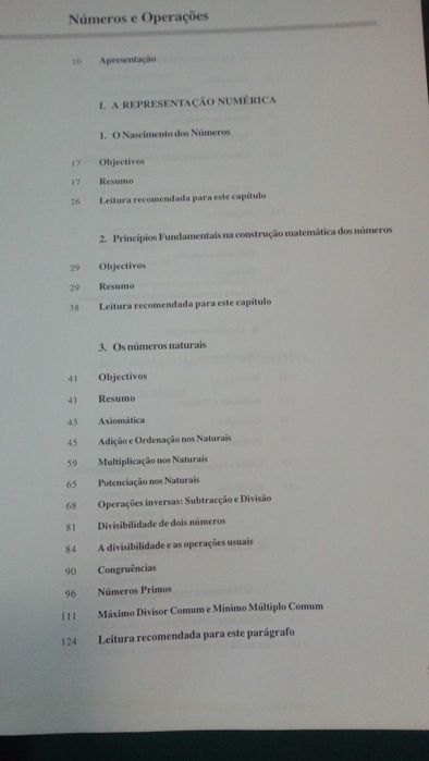 Números e operações Universidade Aberta