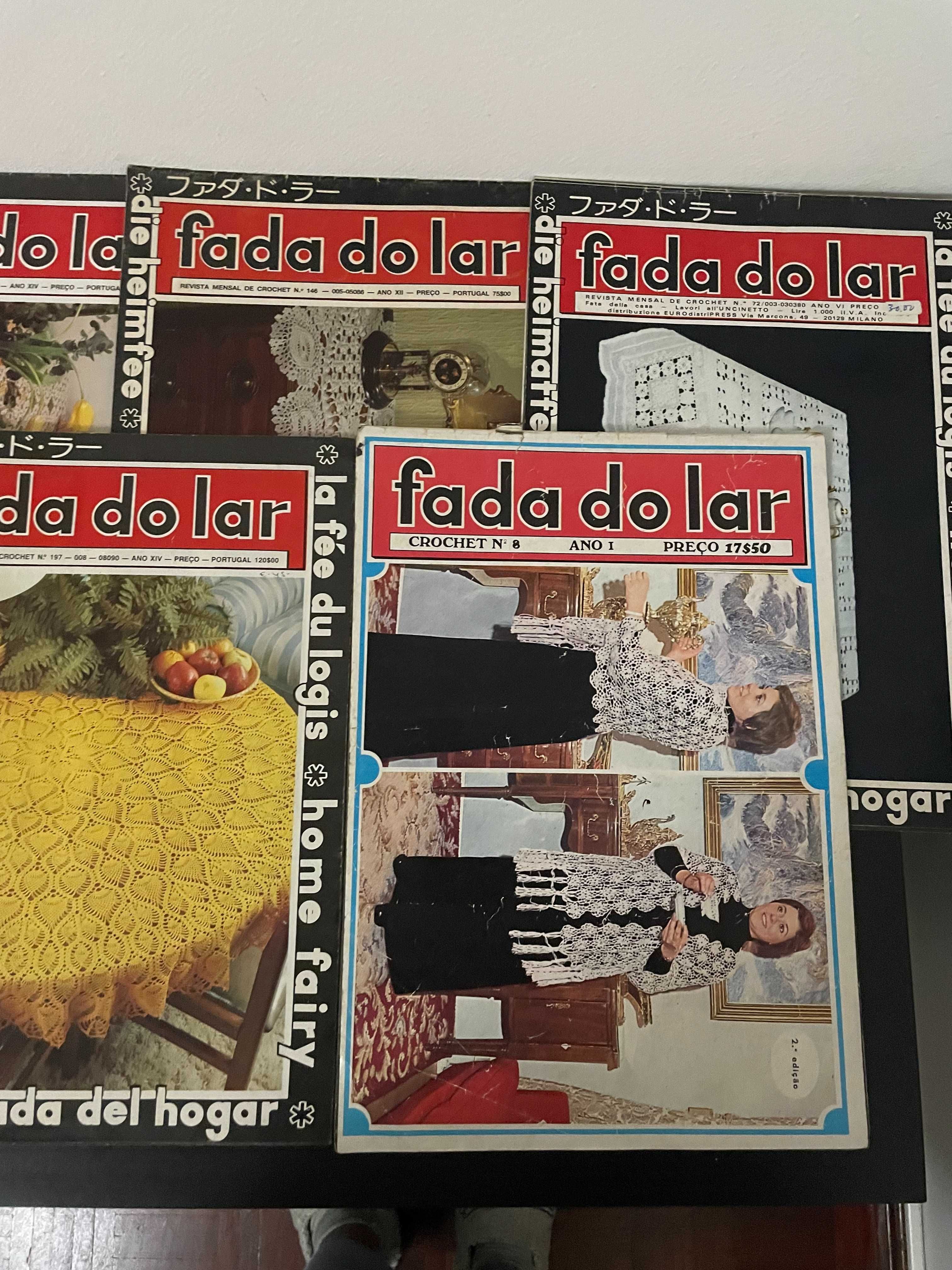 Revistas Vintage 'Fada do Lar' Crochet