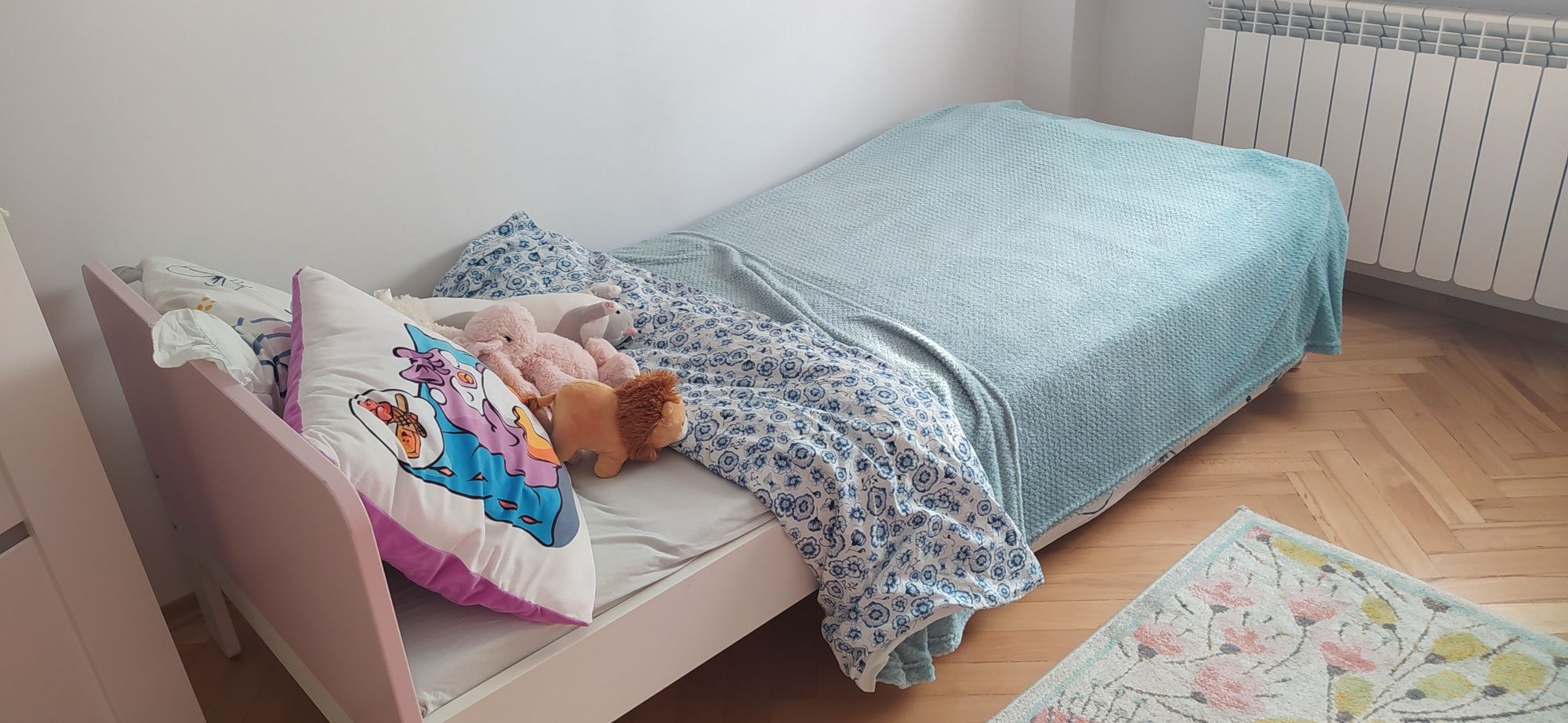 Łóżko i materac Ikea rozsuwane rośnie razem z dzieckiem