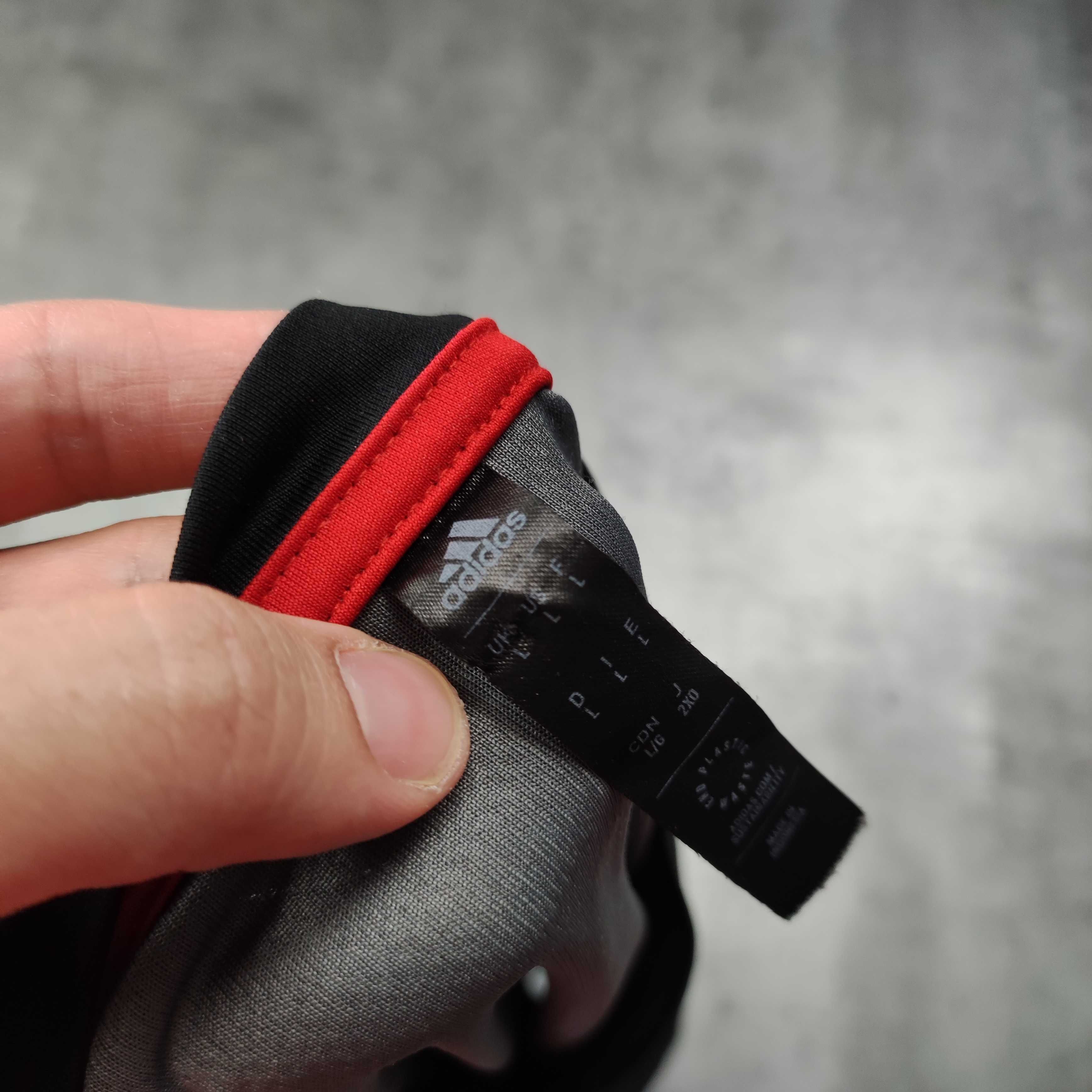 MĘSKA Koszulka Sportowa Adidas Clima 3 Paski Siłownia Bieganie Logo