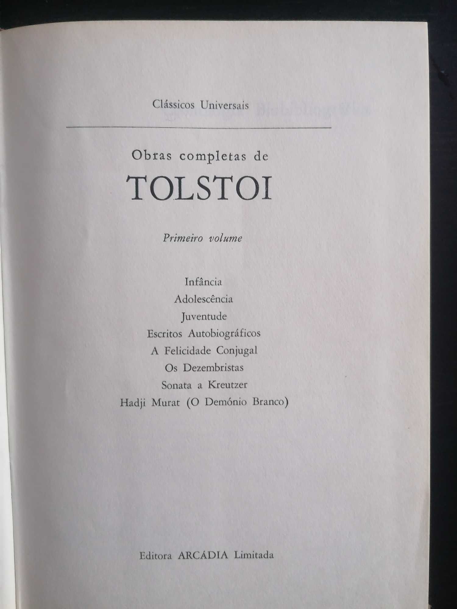 Obras completas de Tolstoi // Arcádia