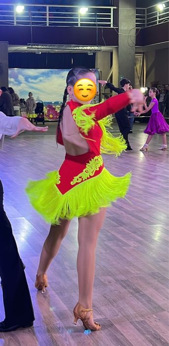 Сукня для бальних танців, латина, юніори