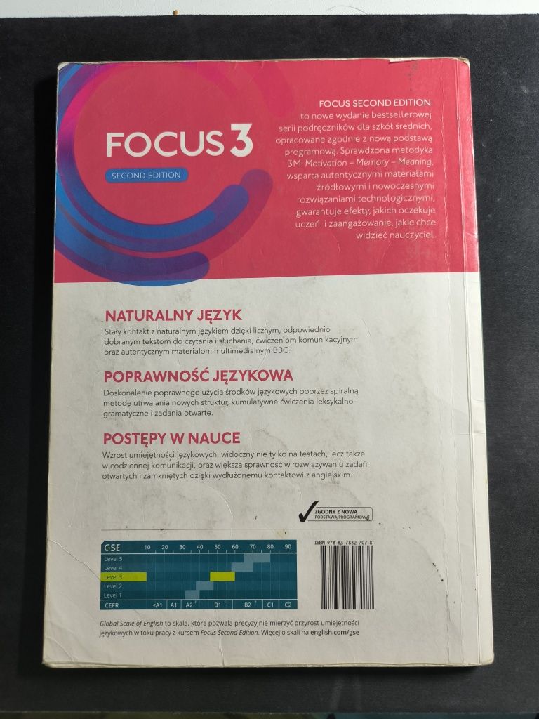 Język angielski FOCUS 3 podręcznik Pearson 947/3/2019