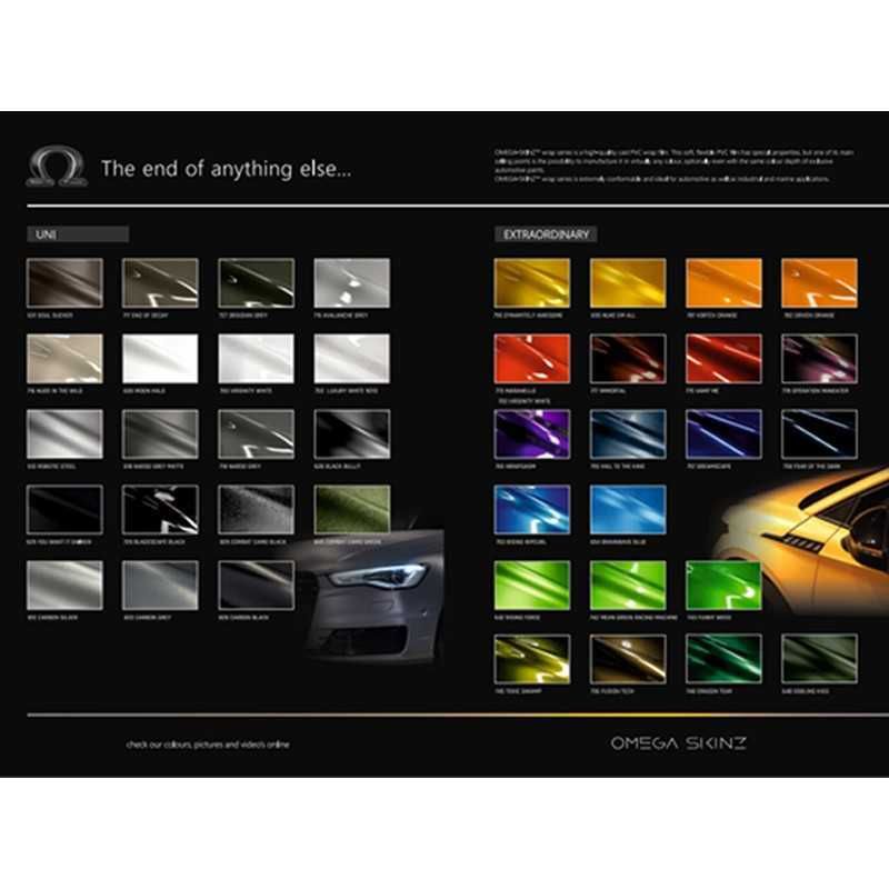 Folia Wylewana Samochodowa Car Wrapping Omega Skinz 1,52X1 4 kolory !