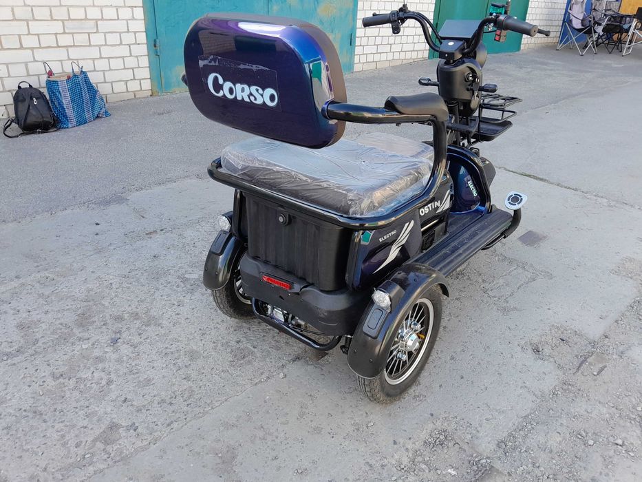 Електротрайк, триколіснийелектроскутер, трицил Corso.    САМОВЫВОЗ!